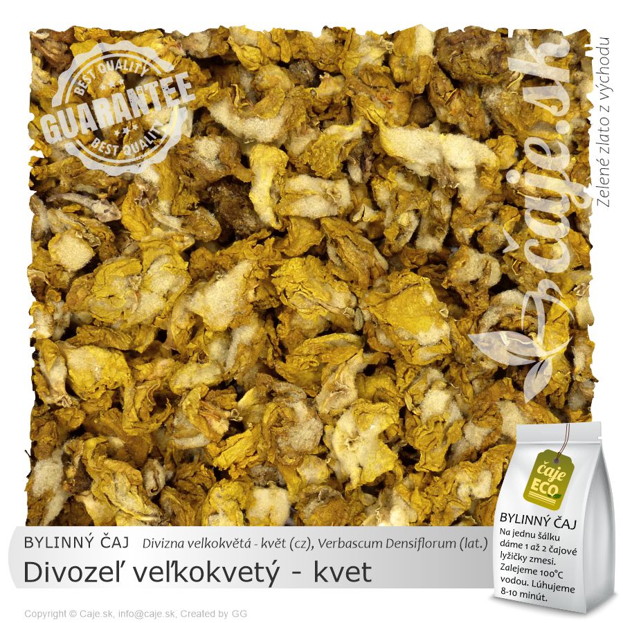 BYLINNÝ ČAJ Divozeľ veľkokvetý - kvet (20g)