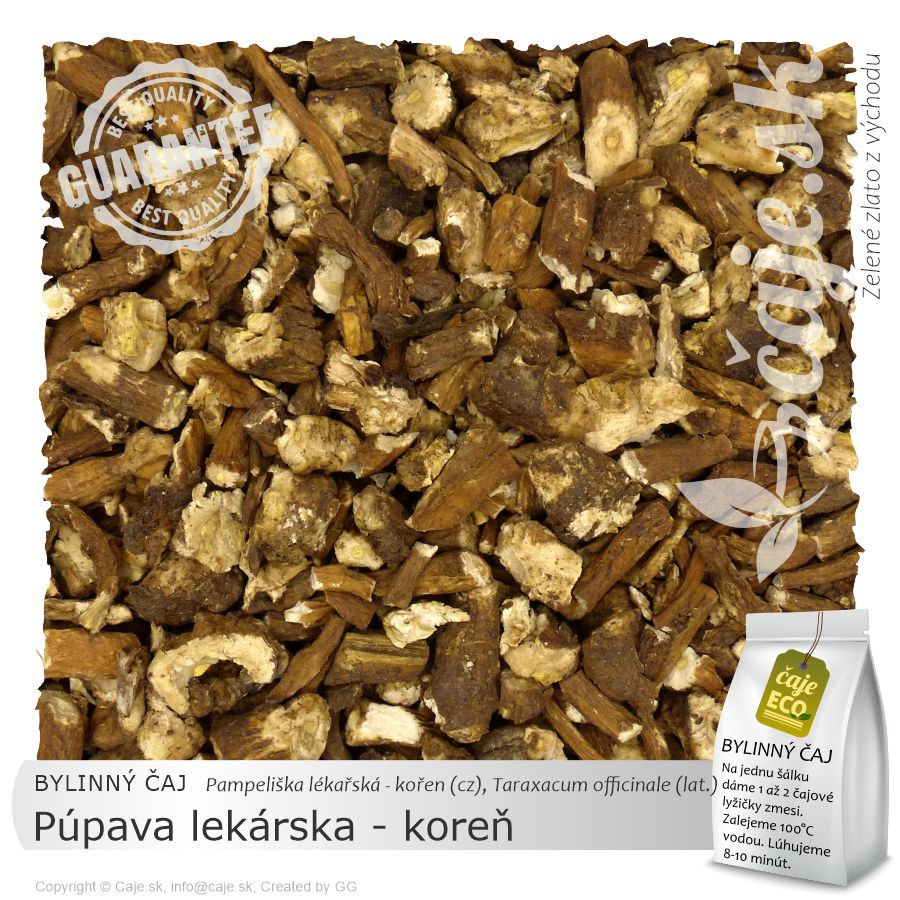 BYLINNÝ ČAJ Púpava lekárska - koreň (60g)