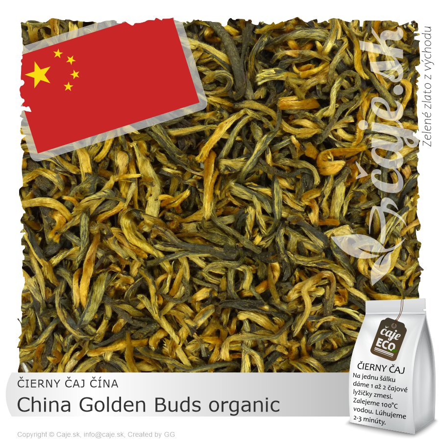 ČIERNY ČAJ ČÍNA – China Golden Buds organic (50g)