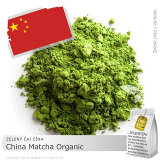 ZELENÝ ČAJ ČÍNA – China Matcha Organic – vrecko (50g)