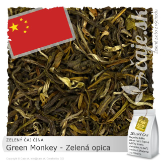 ZELENÝ ČAJ ČÍNA – Green Monkey – zelená opica (50g)