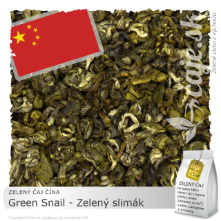 ZELENÝ ČAJ ČÍNA – Green Snail - Zelený slimák (50g)