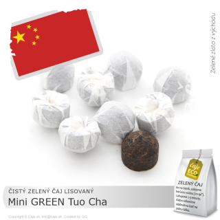 ZELENÝ ČAJ ČÍNA Mini GREEN Tuo Cha (50g)