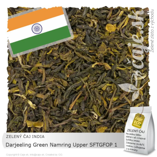 ZELENÝ ČAJ INDIA – Darjeeling Green Namring Upper SFTGFOP 1 (50g)