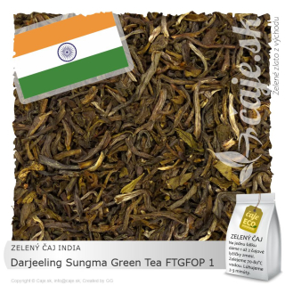 ZELENÝ ČAJ INDIA – Darjeeling Sungma Green Tea FTGFOP 1 (50g)