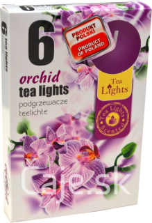 ČAJOVÉ SVIEČKY Orchidea (Orchid) – 6ks